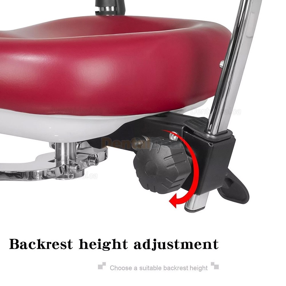 JKS 037 Dental Microscope Stool Surgeon Operator Hygienist Chair with Armrest